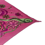 Hermes Pleated Scarf Silk la Danse du Cosmos Space Dance Pink — view 4