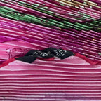 Hermes Pleated Scarf Silk la Danse du Cosmos Space Dance Pink — view 6