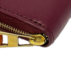 Loewe Wallet Knot Zip Around Bordeaux Brown — view 8
