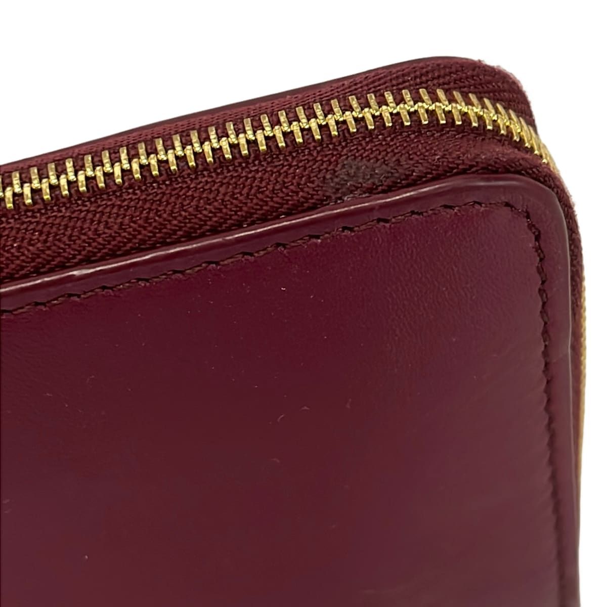 Loewe Wallet Knot Zip Around Bordeaux Brown — view 7