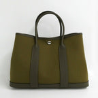 Hermes Garden Party TPM 30 Vert Loden Olive Toile Officier Negonda Tote Bag — view 2