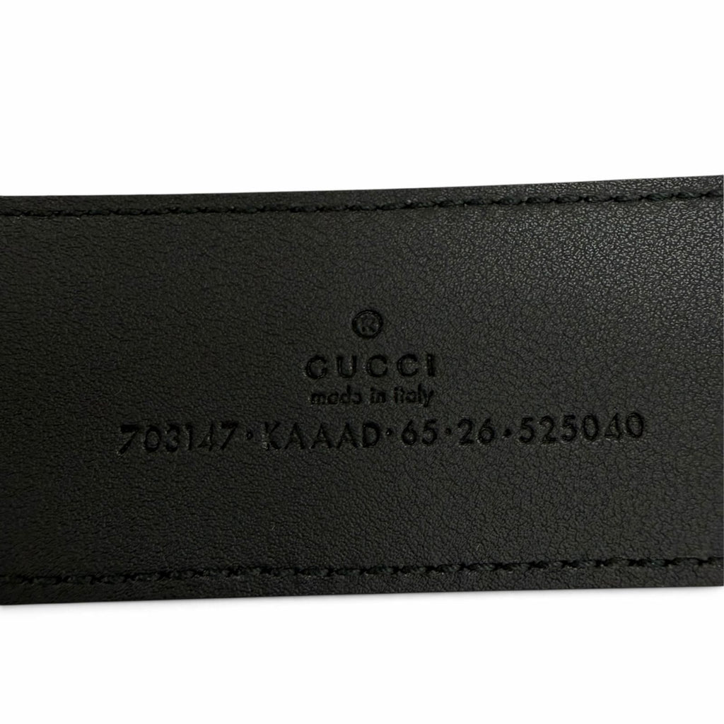 Gucci GG Supreme Interlocking G Belt Black Silver 65/26 — view 8