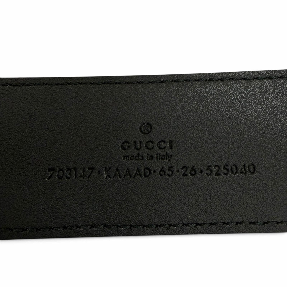 Gucci GG Supreme Interlocking G Belt Black Silver 65/26 — view 8
