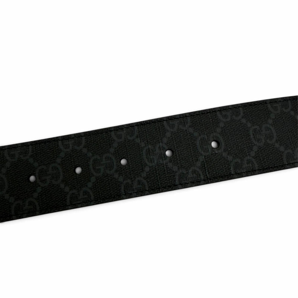 Gucci GG Supreme Interlocking G Belt Black Silver 65/26 — view 7