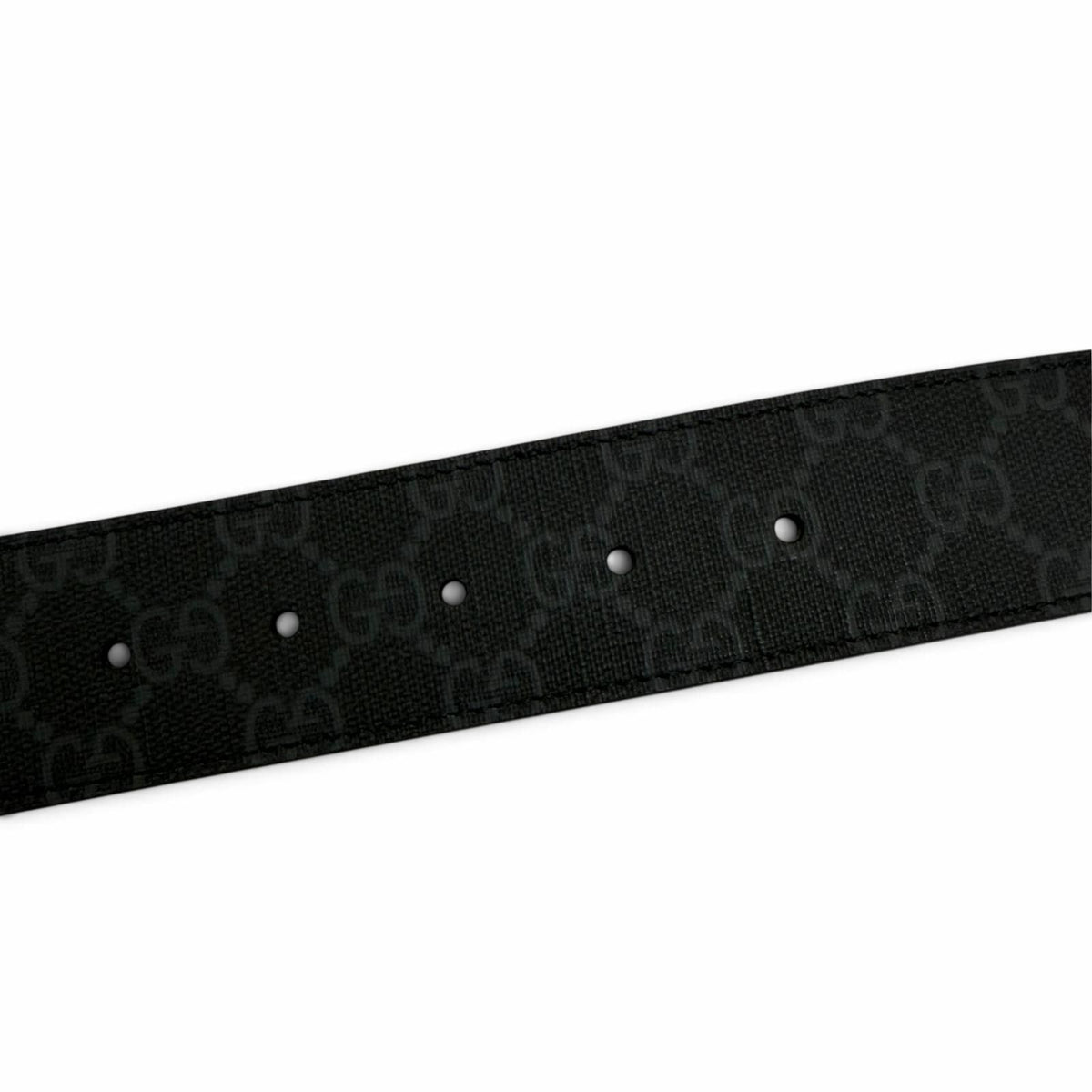 Gucci GG Supreme Interlocking G Belt Black Silver 65/26 — view 7