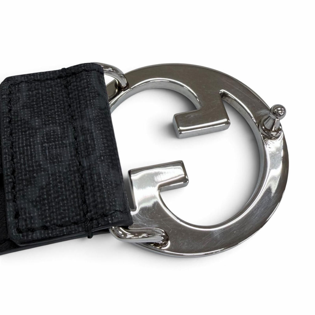 Gucci GG Supreme Interlocking G Belt Black Silver 65/26 — view 6