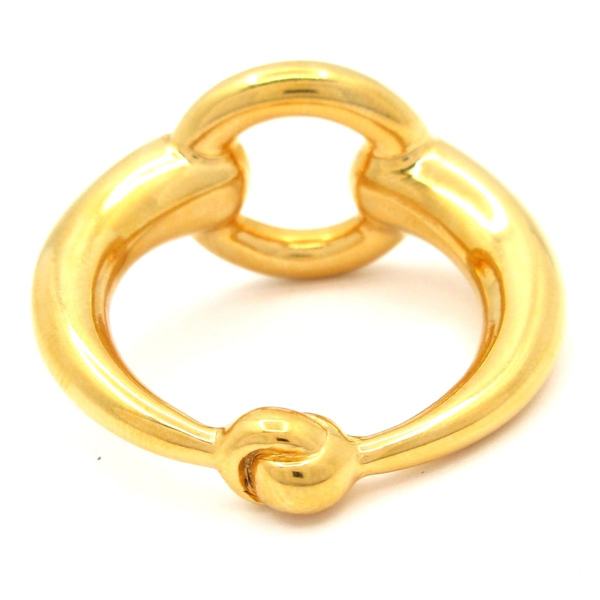 Hermes Scarf Ring Mo Gold — view 2