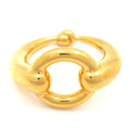 Hermes Scarf Ring Mo Gold