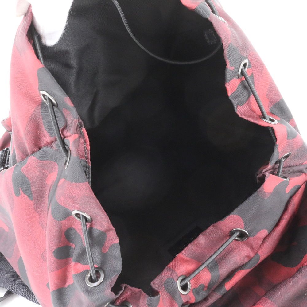 Prada Tessuto Nylon Camouflage Triangle Logo Backpack — view 7