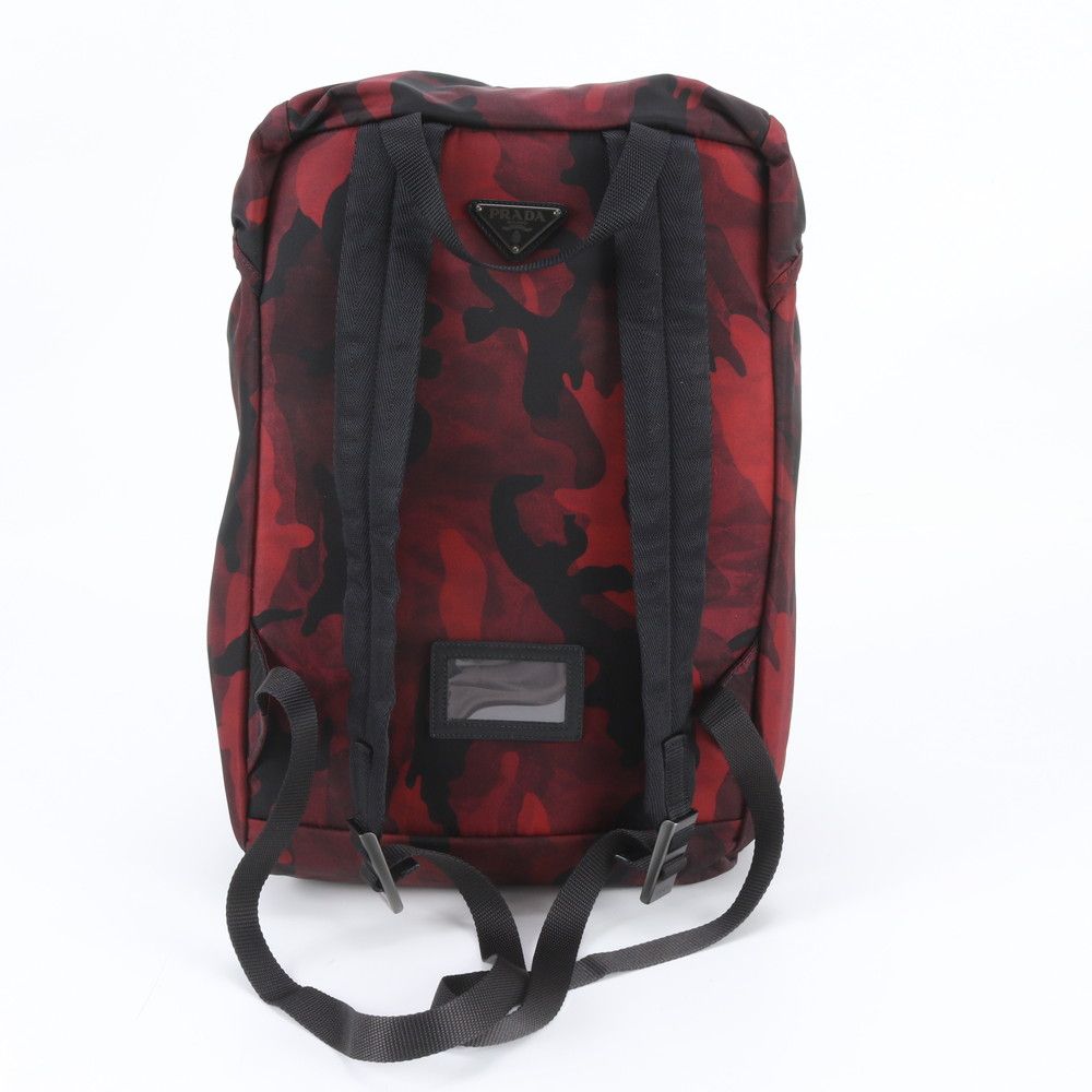 Prada Tessuto Nylon Camouflage Triangle Logo Backpack — view 3