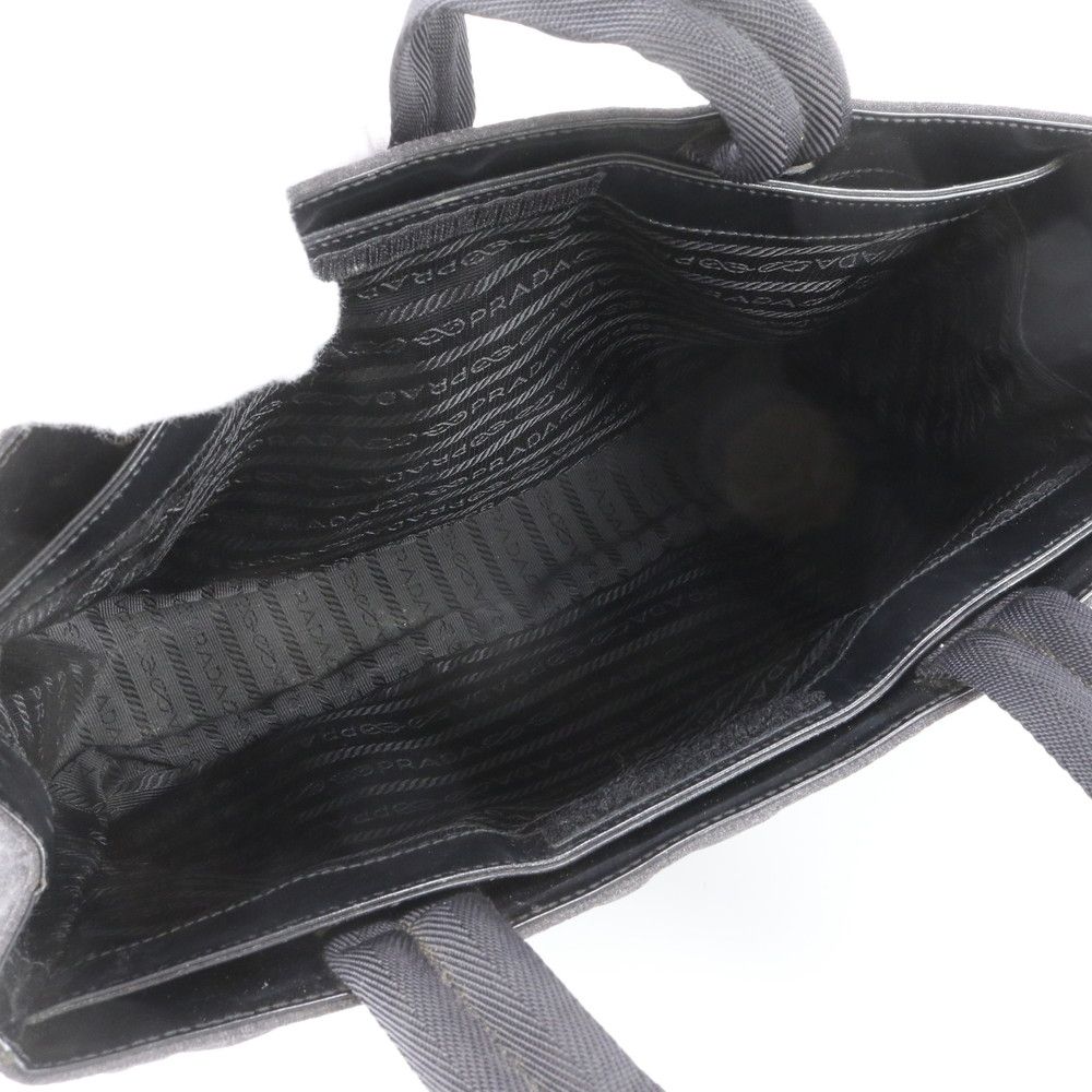Prada Sports White Tag Tote Bag Shoulder Hand Black — view 7