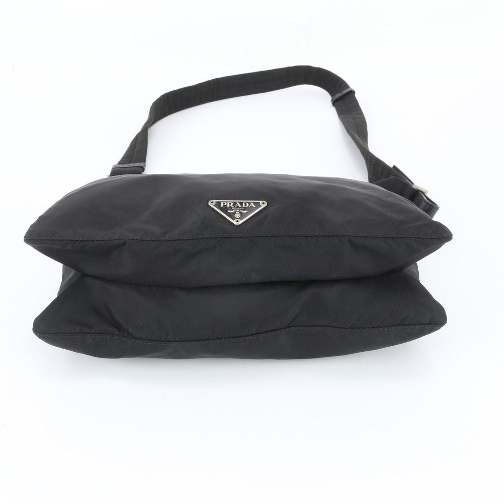 Prada Tessuto Nylon Triangle Logo Shoulder Bag Crossbody Messenger Business — view 6