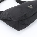 Prada Tessuto Nylon Triangle Logo Shoulder Bag Crossbody Messenger Business — view 4
