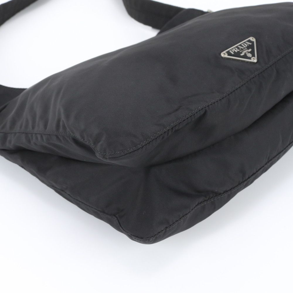 Prada Tessuto Nylon Triangle Logo Shoulder Bag Crossbody Messenger Business — view 4