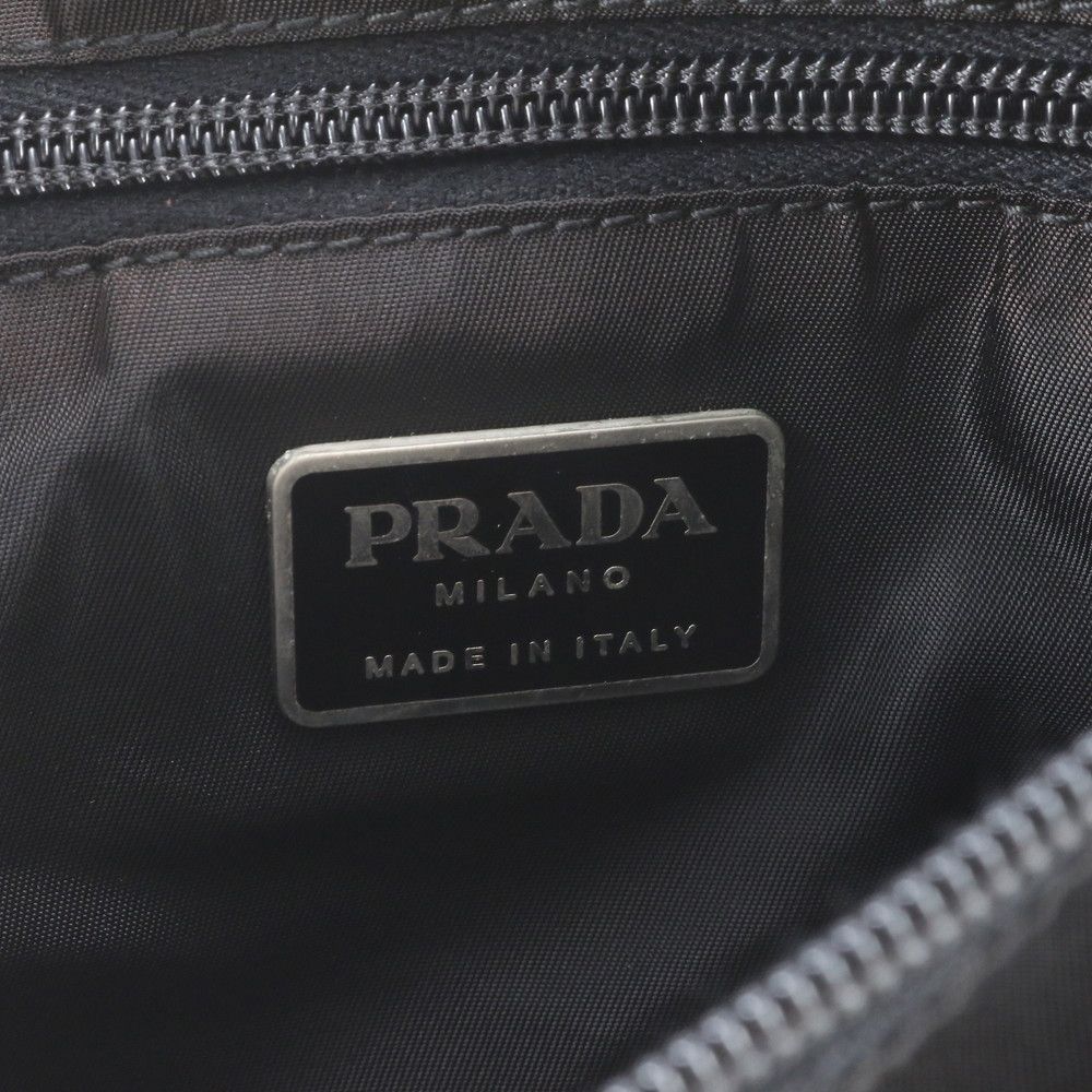 Prada Tessuto Nylon Triangle Logo Shoulder Bag Crossbody Messenger Business — view 8