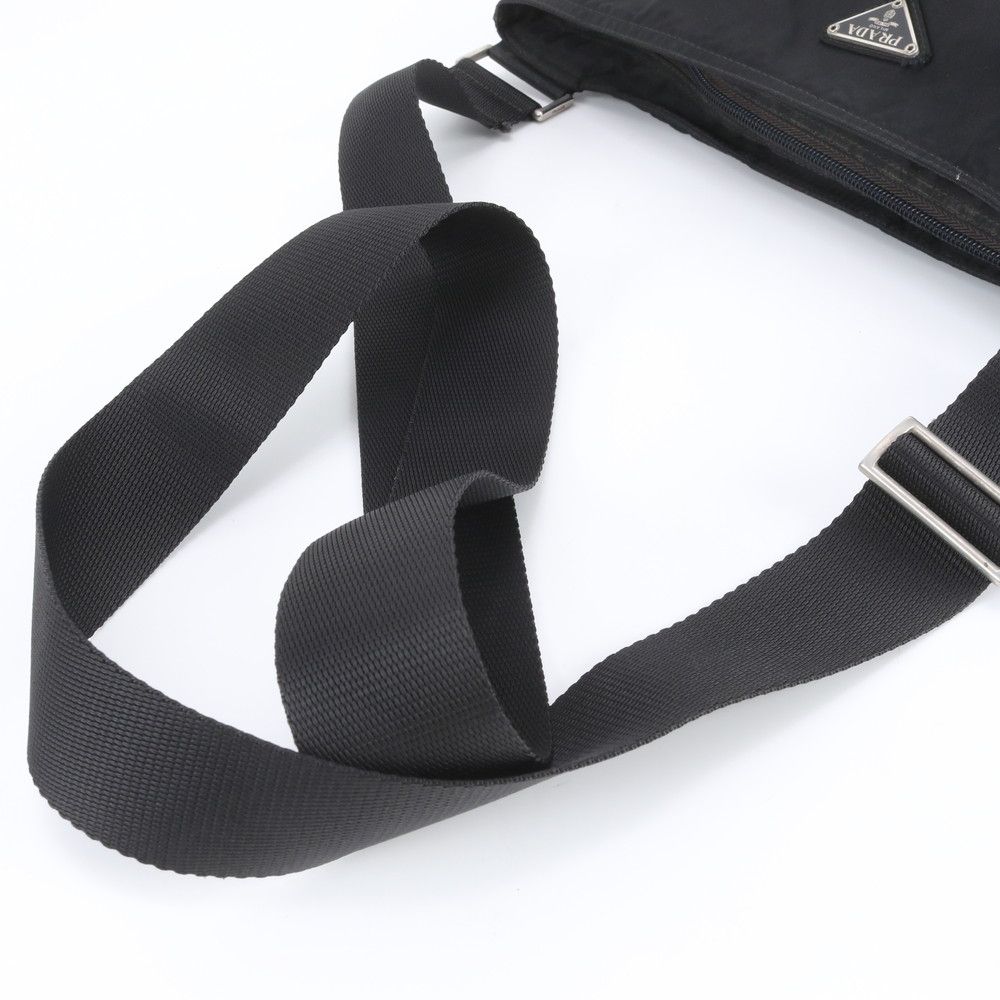 Prada White Tag Tessuto Nylon Triangle Logo Shoulder Bag Crossbody Messenger — view 2