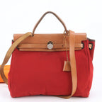 Hermes Herbag PM Leather 2-Way Tote Bag Crossbody