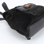 Gucci Vintage Bamboo Leather Backpack — view 6