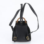 Gucci Vintage Bamboo Leather Backpack — view 3