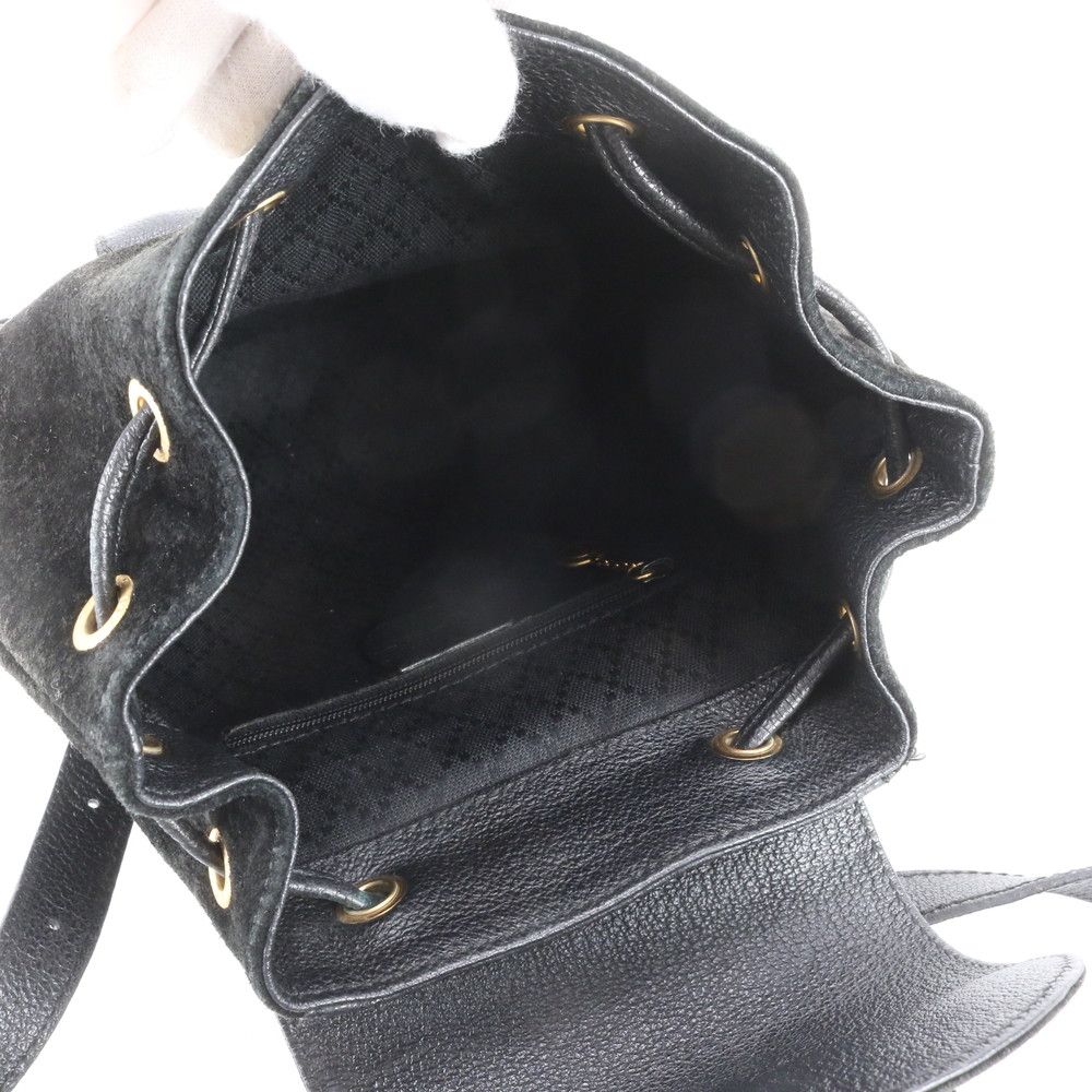 Gucci Vintage Bamboo Leather Backpack — view 7