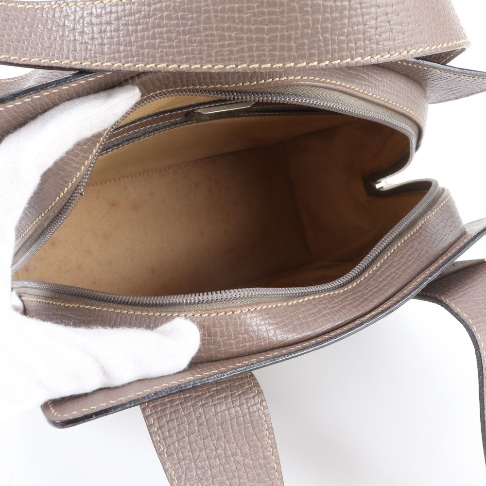 Loewe Leather Tote Bag Shoulder Hand Silver Brown — view 7