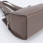 Loewe Leather Tote Bag Shoulder Hand Silver Brown — view 6