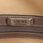 Loewe Leather Tote Bag Shoulder Hand Silver Brown — view 8