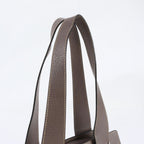 Loewe Leather Tote Bag Shoulder Hand Silver Brown — view 2