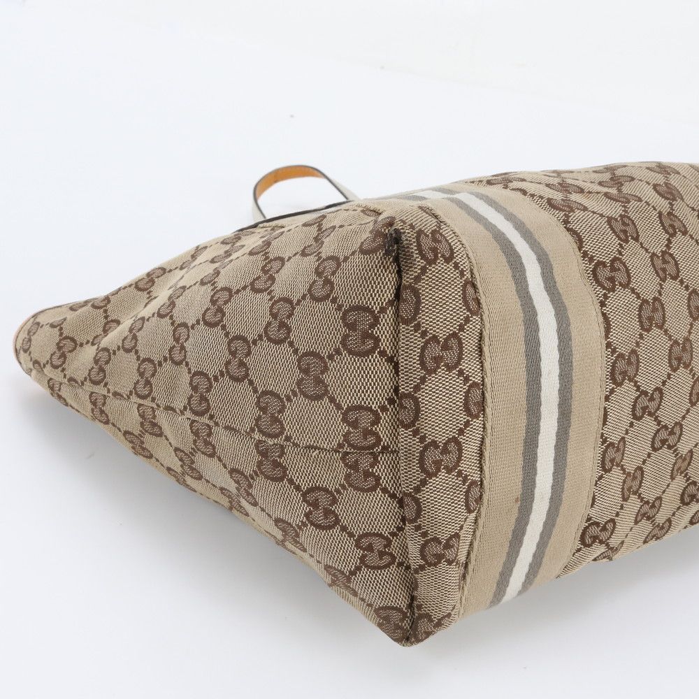 Gucci GG Canvas Jolie Leather Tote Bag Shoulder — view 6