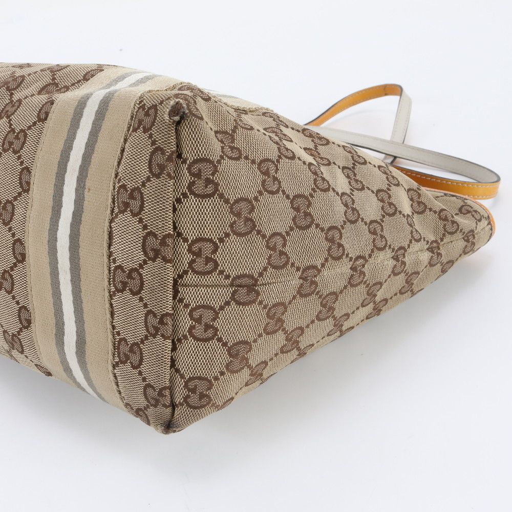 Gucci GG Canvas Jolie Leather Tote Bag Shoulder — view 4
