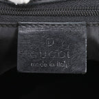 Gucci GG Canvas Leather Tote Bag Shoulder Hand Black — view 8