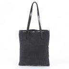 Fendi FF Zucca Leather Tote Bag Shoulder Hand Black