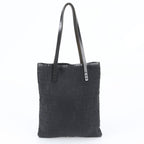 Fendi FF Zucca Leather Tote Bag Shoulder Hand Black — view 3
