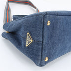 Prada Canapa Triangle Logo Tote Bag Crossbody — view 7