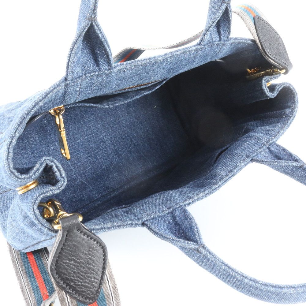Prada Canapa Triangle Logo Tote Bag Crossbody — view 8