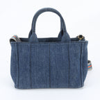 Prada Canapa Triangle Logo Tote Bag Crossbody — view 4