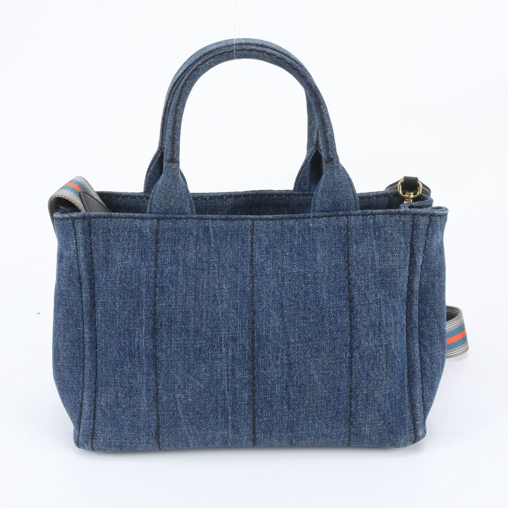 Prada Canapa Triangle Logo Tote Bag Crossbody — view 4