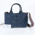 Prada Canapa Triangle Logo Tote Bag Crossbody