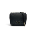 Chanel Shoulder Bag Black Gold Quilted Turnlock CC Logo Chain