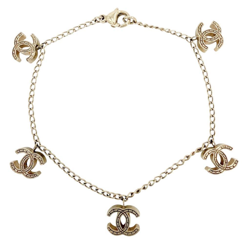 Chanel Bracelet CC Logo Coco Gold 03P