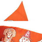 Hermes Scarf Twilly Dress Code Silk Orange Pink — view 5
