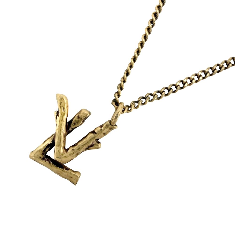 Louis Vuitton Necklace LV Twig Pendant Adjustable Gold
