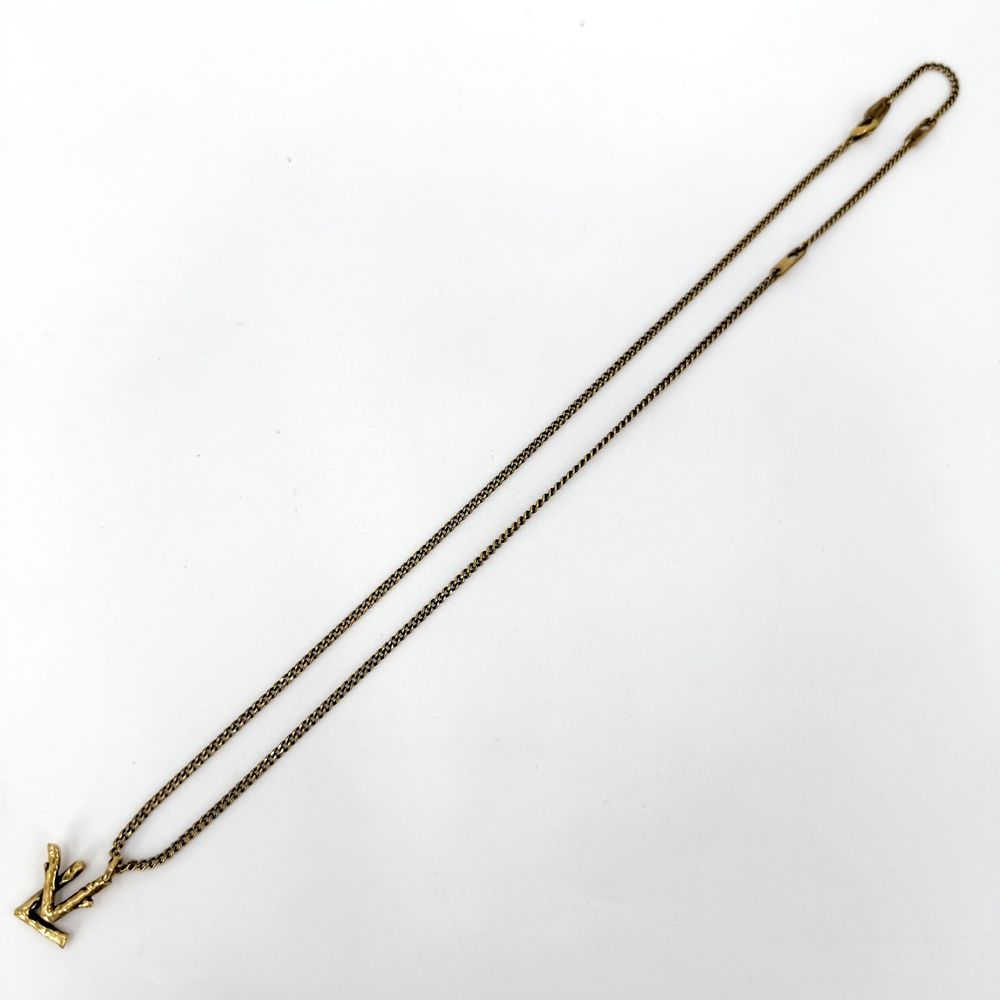 Louis Vuitton Necklace LV Twig Pendant Adjustable Gold — view 4