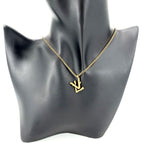 Louis Vuitton Necklace LV Twig Pendant Adjustable Gold — view 2