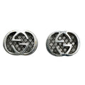 Gucci Earrings Interlocking G WG 18k White Gold Diamond