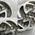 Gucci Earrings Interlocking G WG 18k White Gold Diamond — view 4
