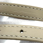 Louis Vuitton Bracelet Monogram Mini Flower Glam Adjustable Leather Beige Brown — view 4