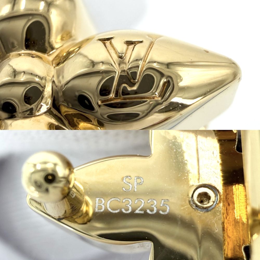 Louis Vuitton Bracelet Monogram Mini Flower Glam Adjustable Leather Beige Brown — view 3