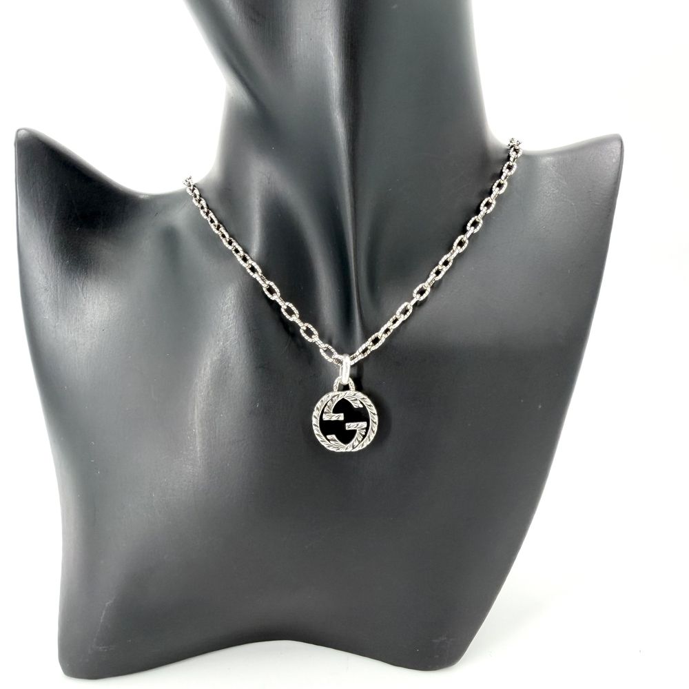 Gucci Necklace Interlocking G GG Long 925 Sterling Silver — view 2