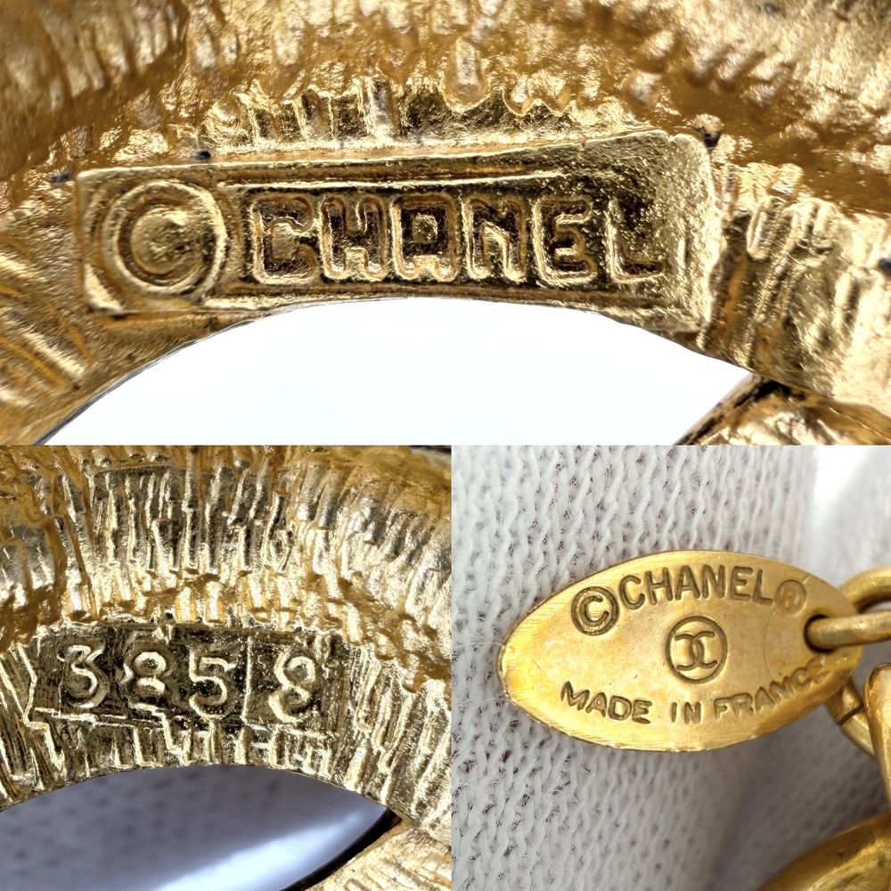 Chanel Necklace Quilted CC Logo Long Gold Plated — view 4